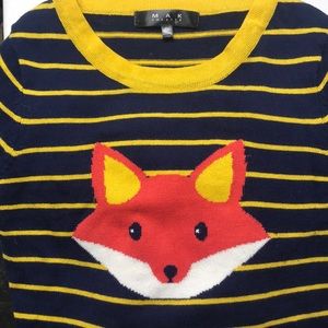 Striped Fox Sweater